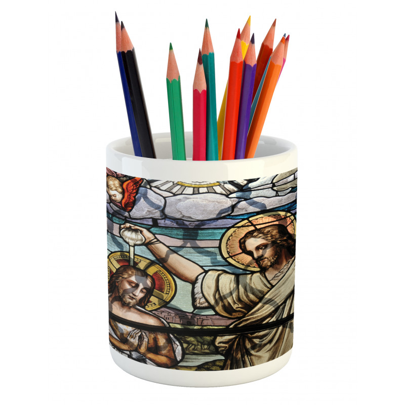 Historic Art Illustration Pencil Pen Holder