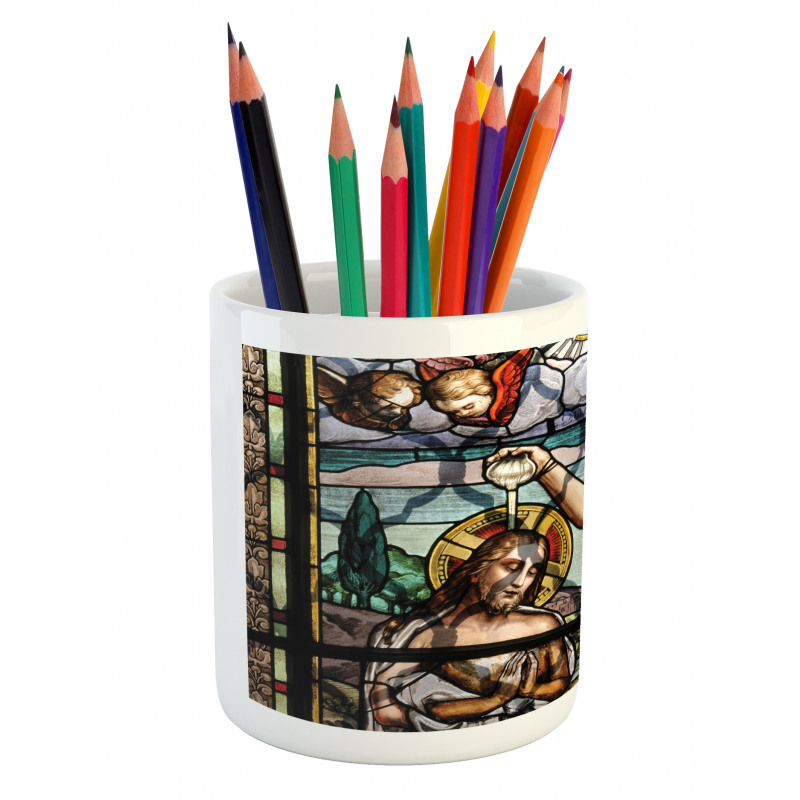 Historic Art Illustration Pencil Pen Holder