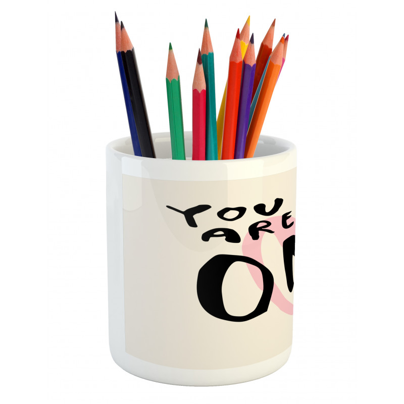 Romantic Texting Pencil Pen Holder