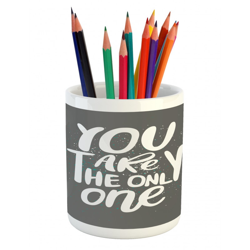 Romantic Lettering Art Pencil Pen Holder