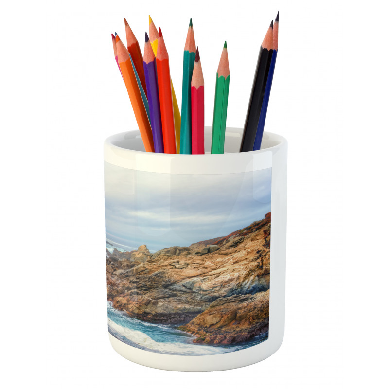 Garrapata Beach Rocky Coast Pencil Pen Holder