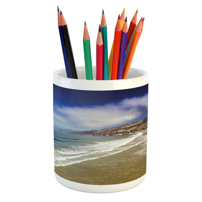 Pacific Coastline Beach Pencil Pen Holder