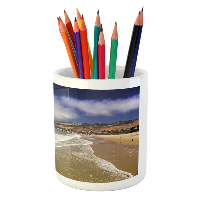 Pacific Coastline Beach Pencil Pen Holder