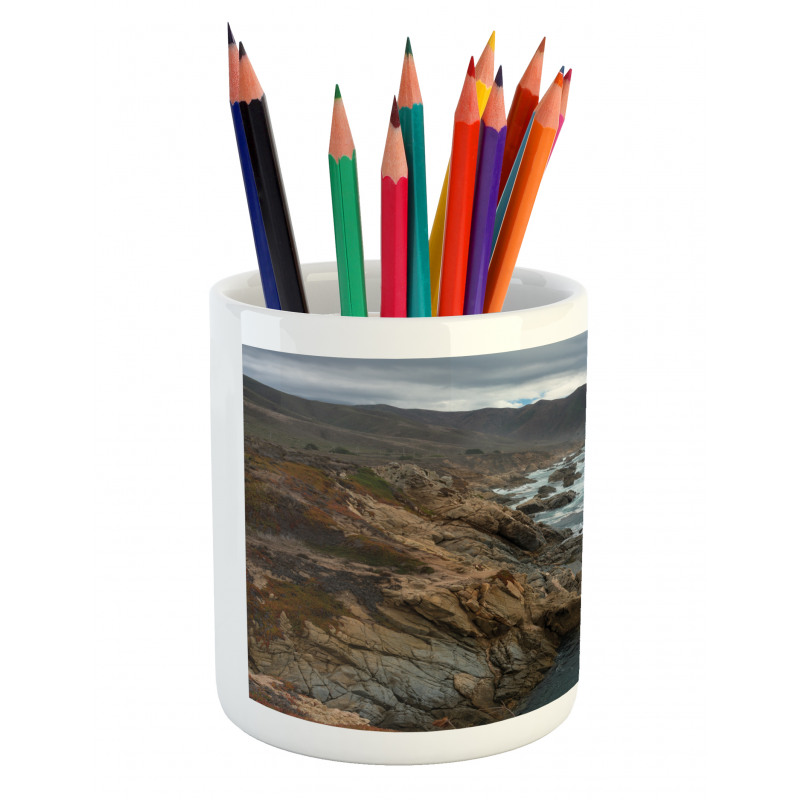 Central Coast Overcast Sky Pencil Pen Holder