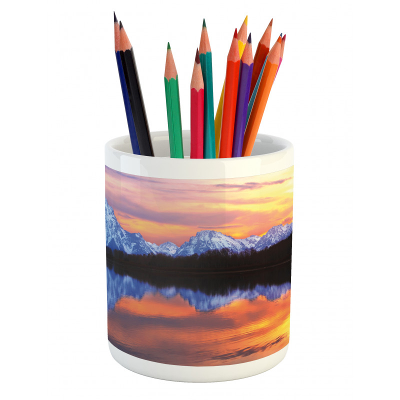 Grand Tetons View at Sunset Pencil Pen Holder