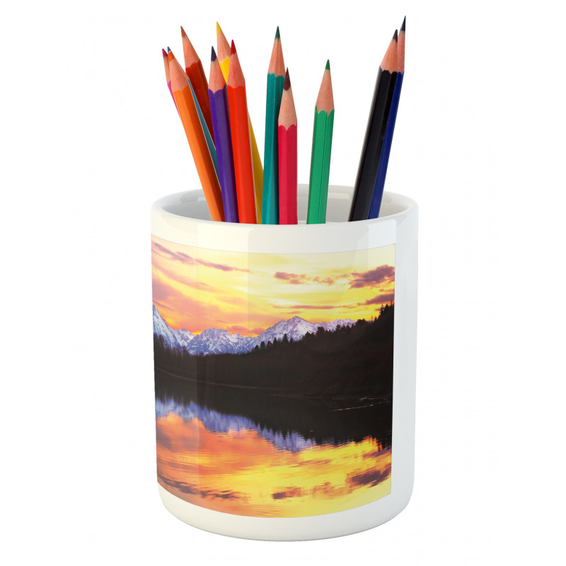 Grand Tetons View at Sunset Pencil Pen Holder