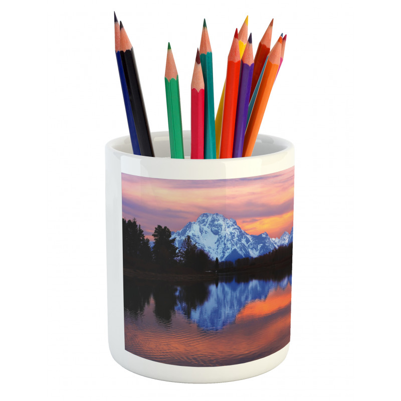 Grand Tetons View at Sunset Pencil Pen Holder