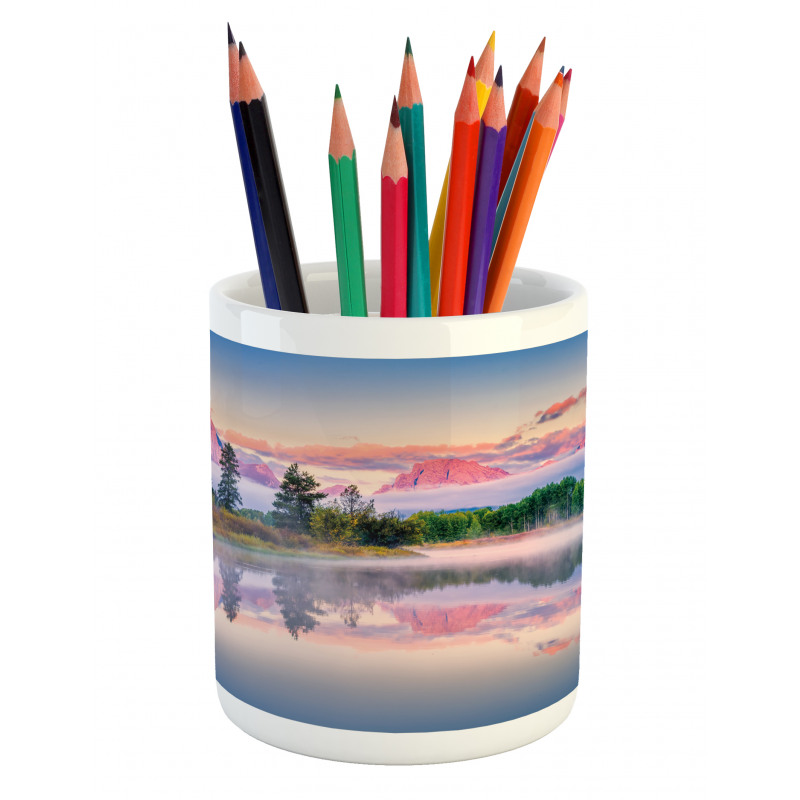 Calm Sunrise on Snake River Pencil Pen Holder