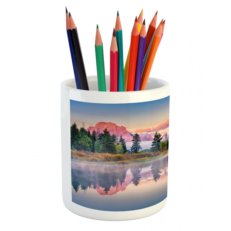 Calm Sunrise on Snake River Pencil Pen Holder