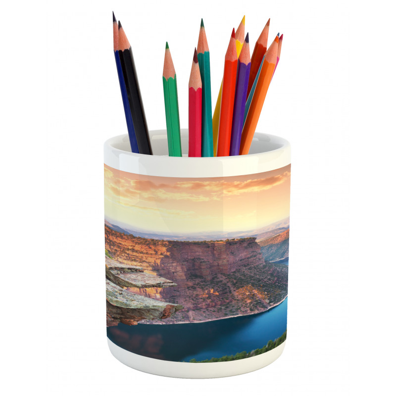 Flaming Gorge Area at Dusk Pencil Pen Holder