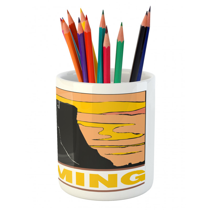 Simplistic Mountain Pencil Pen Holder