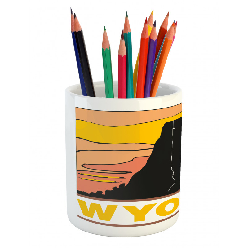 Simplistic Mountain Pencil Pen Holder