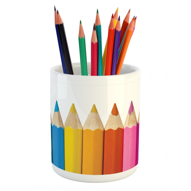 Colorful Pencils Macro Photo Pencil Pen Holder