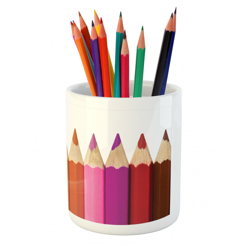 Colorful Pencils Macro Photo Pencil Pen Holder