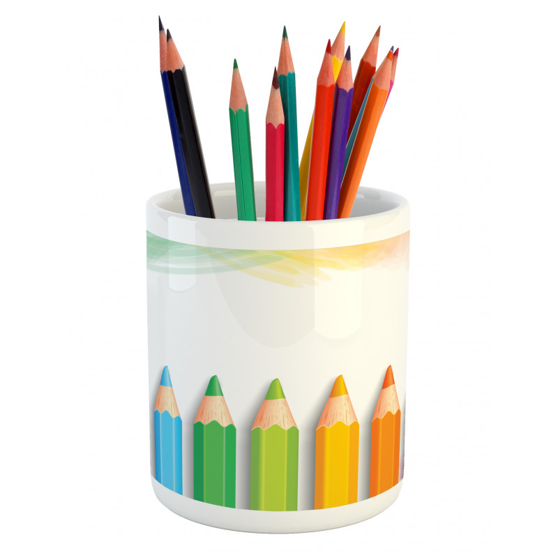 Realistic Colorful Pencils Pencil Pen Holder