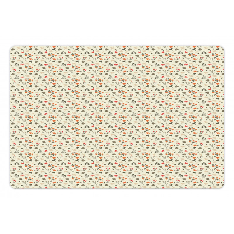 Seasonal Floral Art Pet Mat