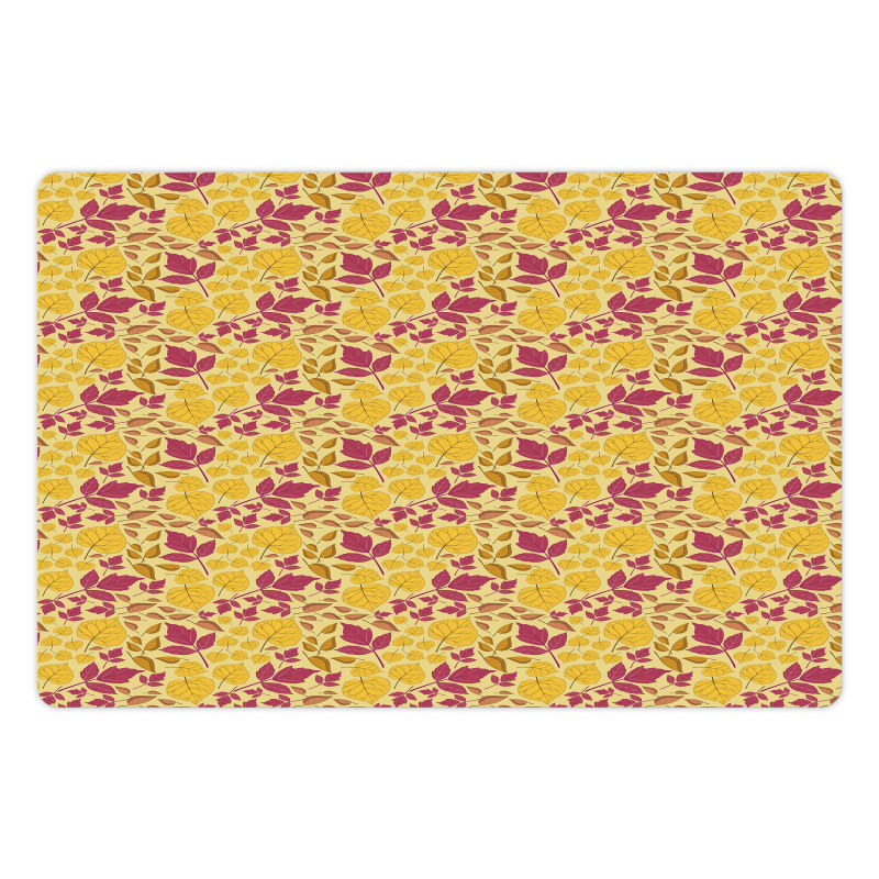 Season Color Leaves Pet Mat