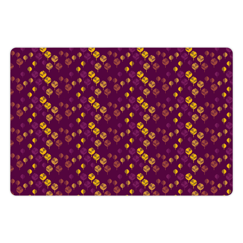 Cozy Abstract Leaves Pet Mat