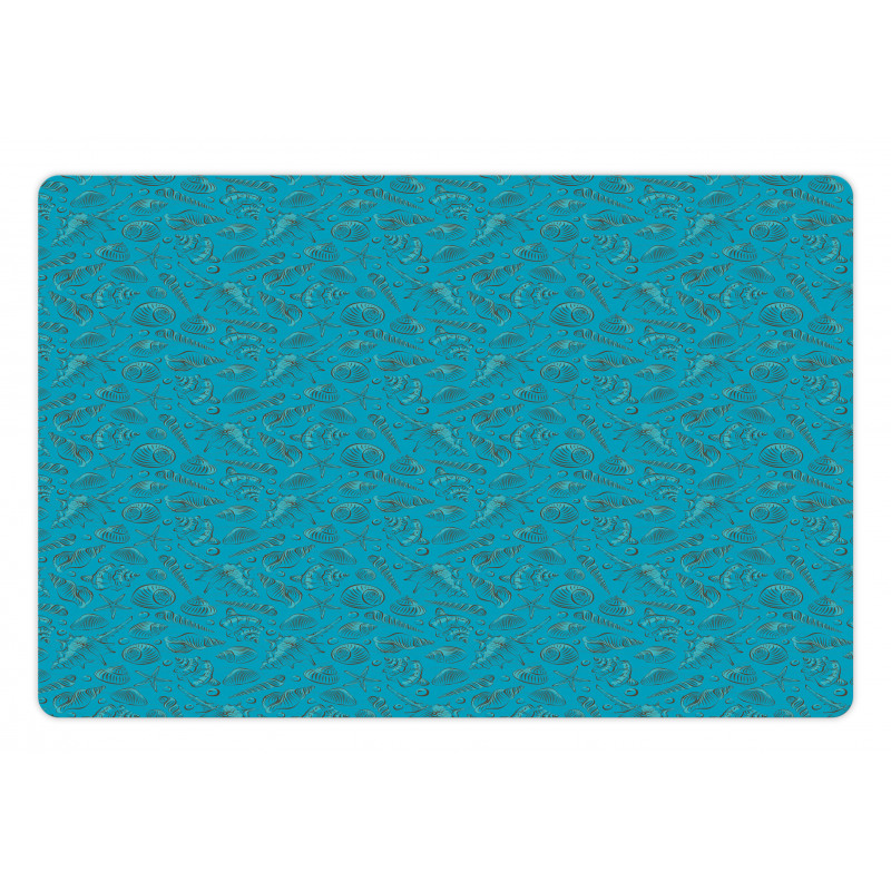 Cool Tones Underwater Art Pet Mat