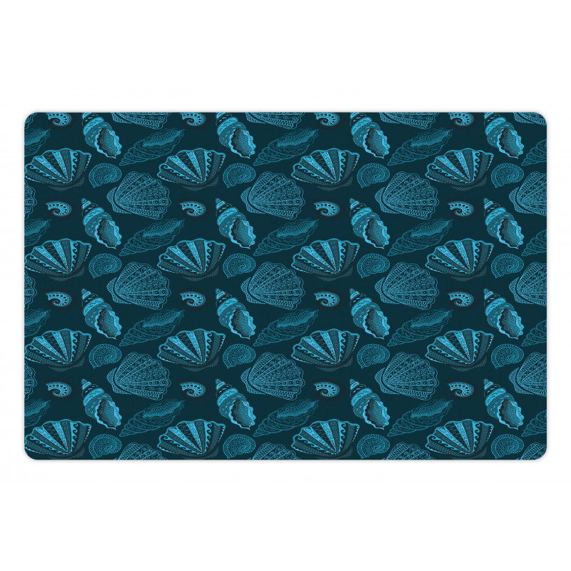 Underwater Sea Shells Art Pet Mat