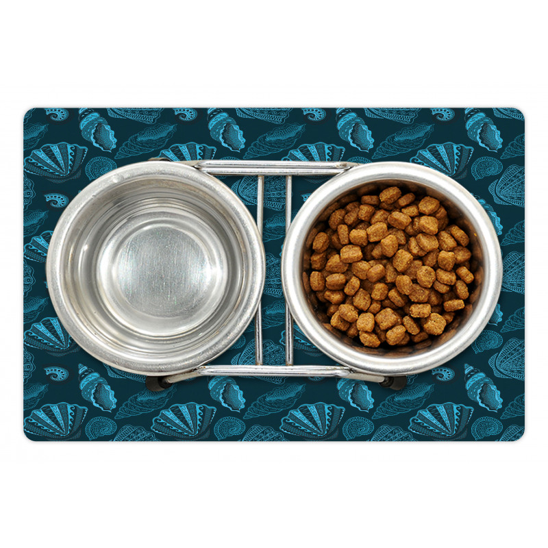 Underwater Sea Shells Art Pet Mat