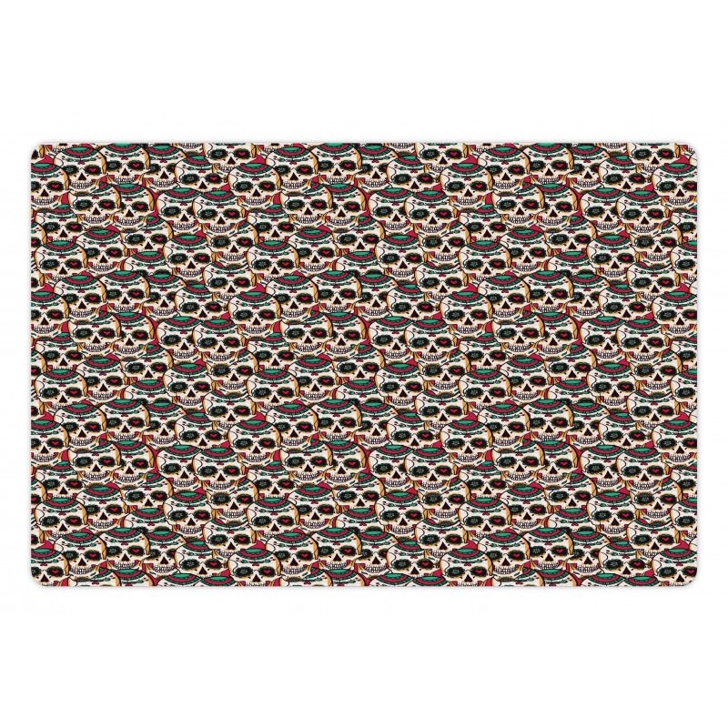 Paisley Floral Pattern Pet Mat