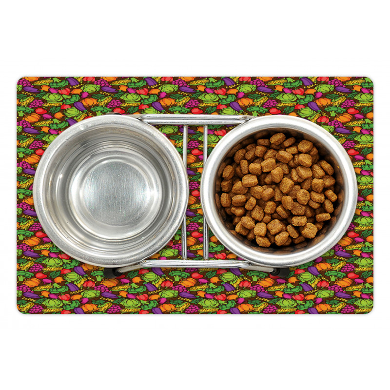 Cartoon Seasonal Food Pet Mat