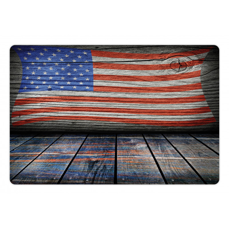 Patriotic National Flag Pet Mat