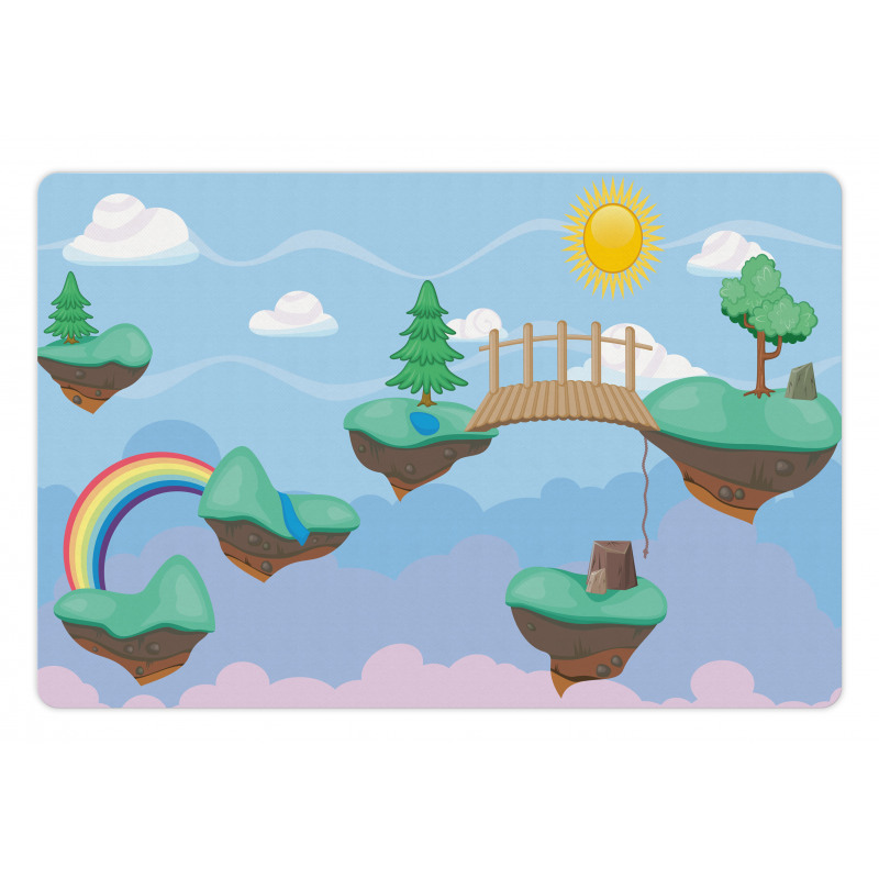 Flying Islands Game Platform Pet Mat