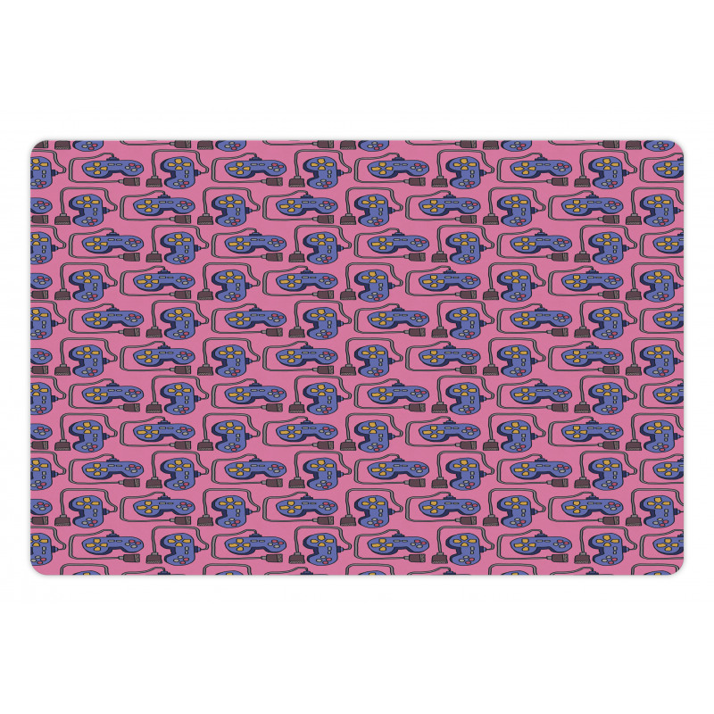 Cabled Joystick Illustration Pet Mat