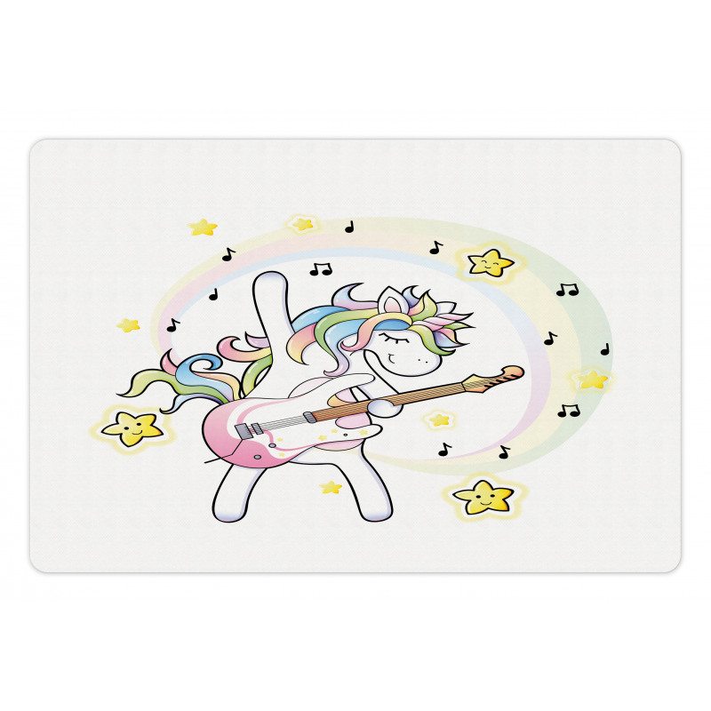 Music Star Pony with Guitar Pet Mat