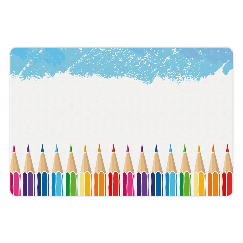 Multicolor Gradient Pencils Pet Mat