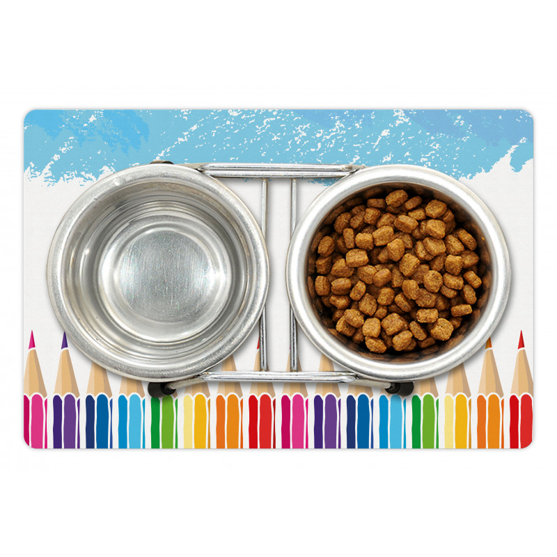 Multicolor Gradient Pencils Pet Mat