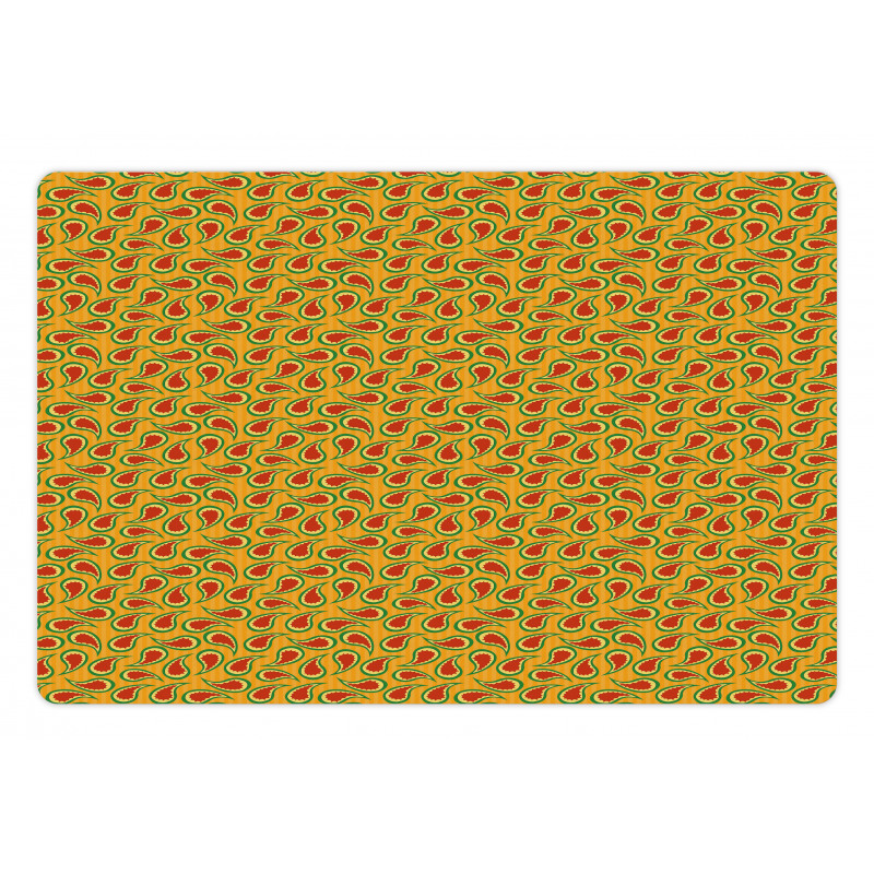 Abstract Oriental Art Motif Pet Mat