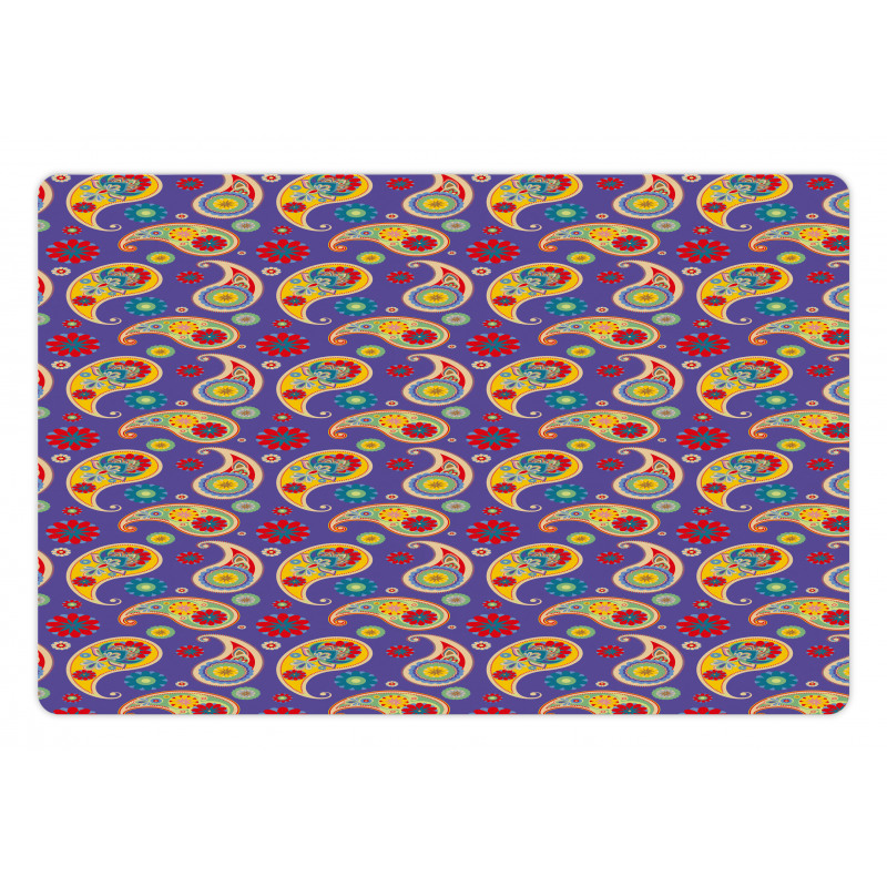 Floral Buta Eastern Motif Pet Mat