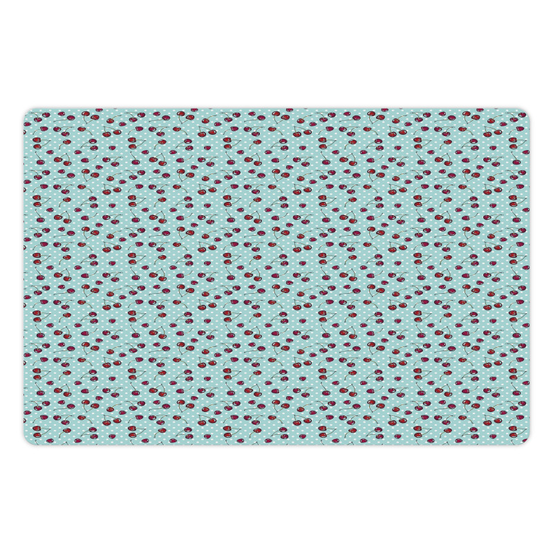 Fruit on Nostalgic Dots Pet Mat