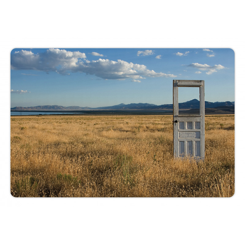 Field with Mountains Pet Mat