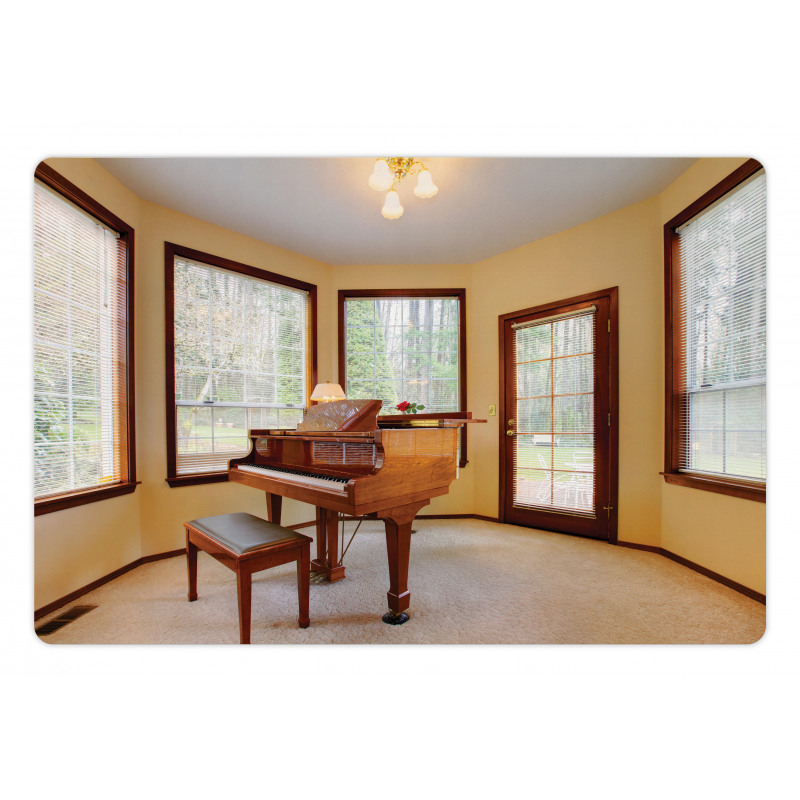 Round Room with Piano Pet Mat