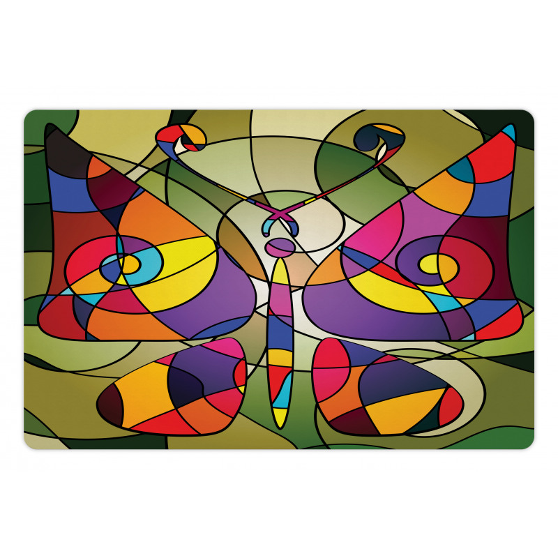 Abstract Butterfly Art Pet Mat