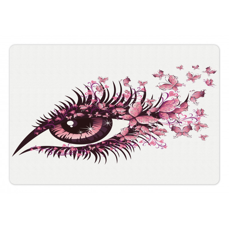 Fairy Woman Eyelashes Pet Mat