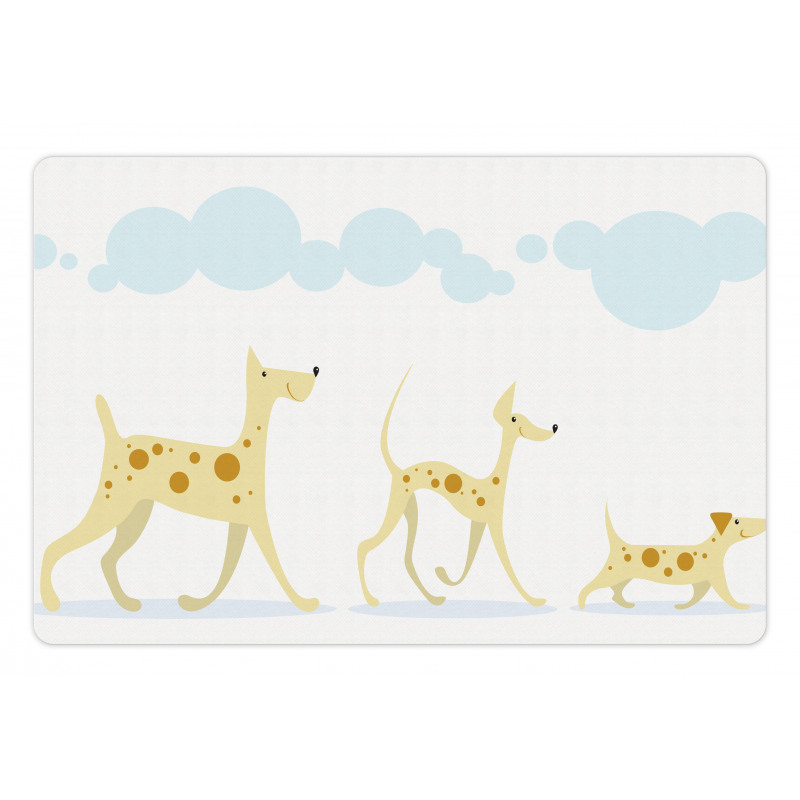 Simplistic Cheery Dogs Pet Mat