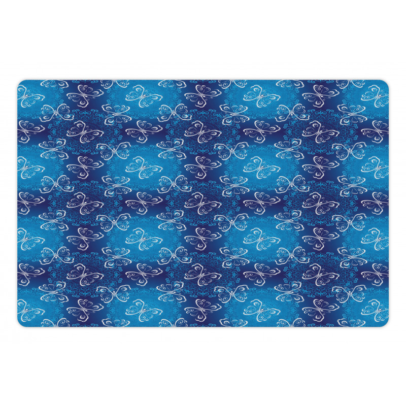 Abstract Floral Blossoms Pet Mat