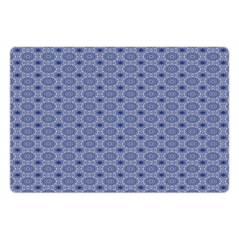 Abstract Orient Floral Pet Mat