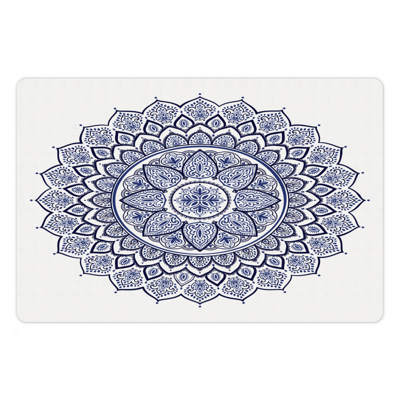 Meditative Floral Art Pet Mat