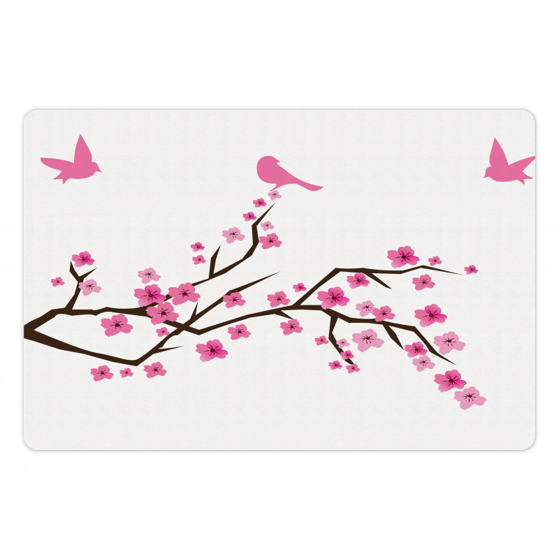 Japanese Cherry Blossoms Art Pet Mat