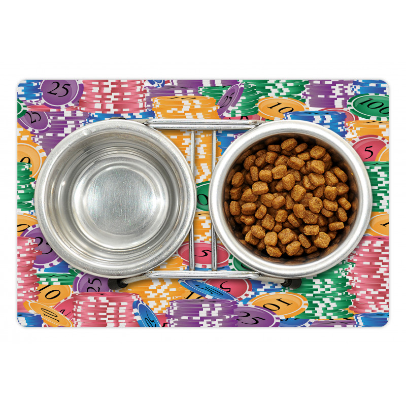 Casino Chips Luck Pet Mat