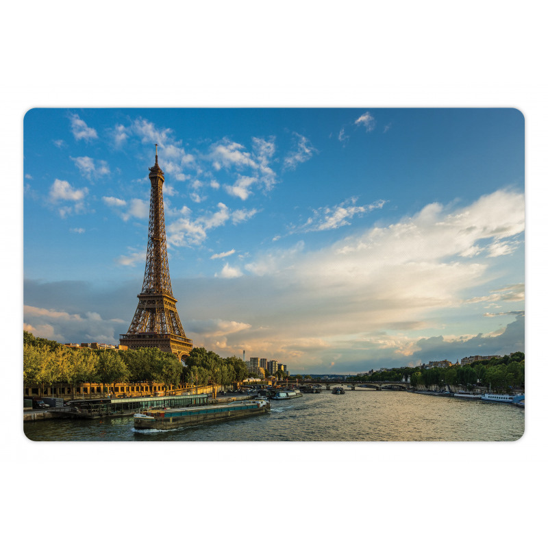 Sun Eiffel Tower Pet Mat