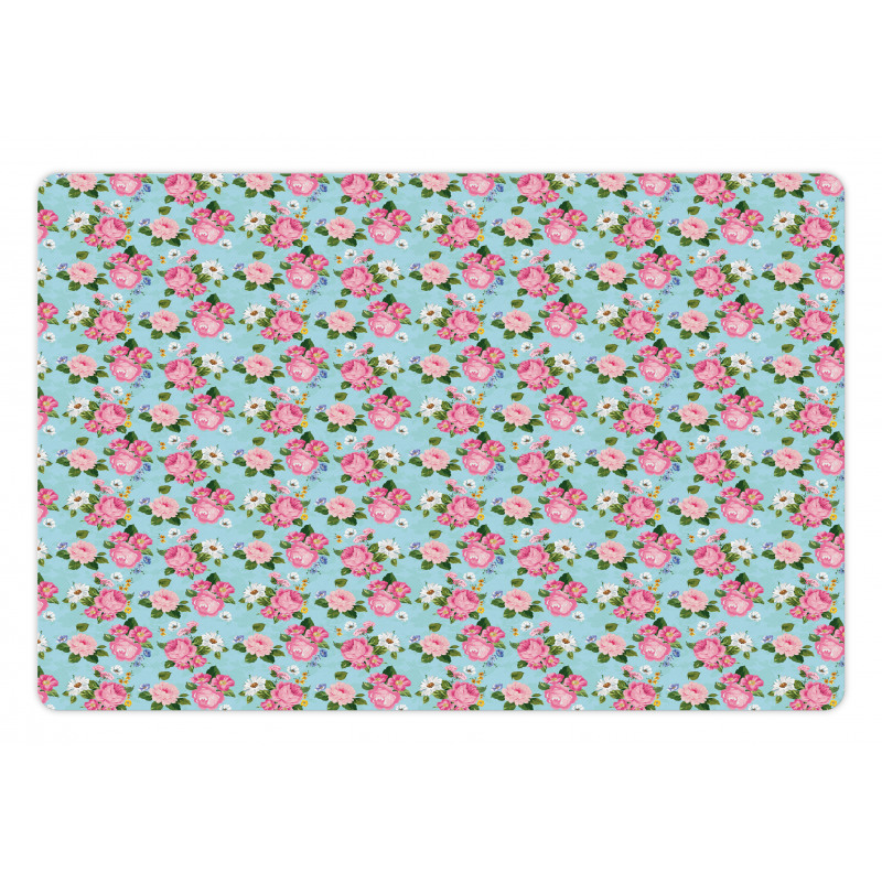 Colorful Flowers Bouquet Art Pet Mat