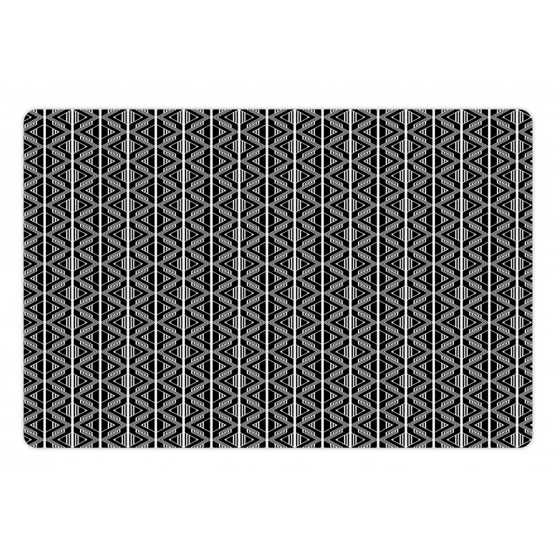 Lines and Zigzags Pet Mat