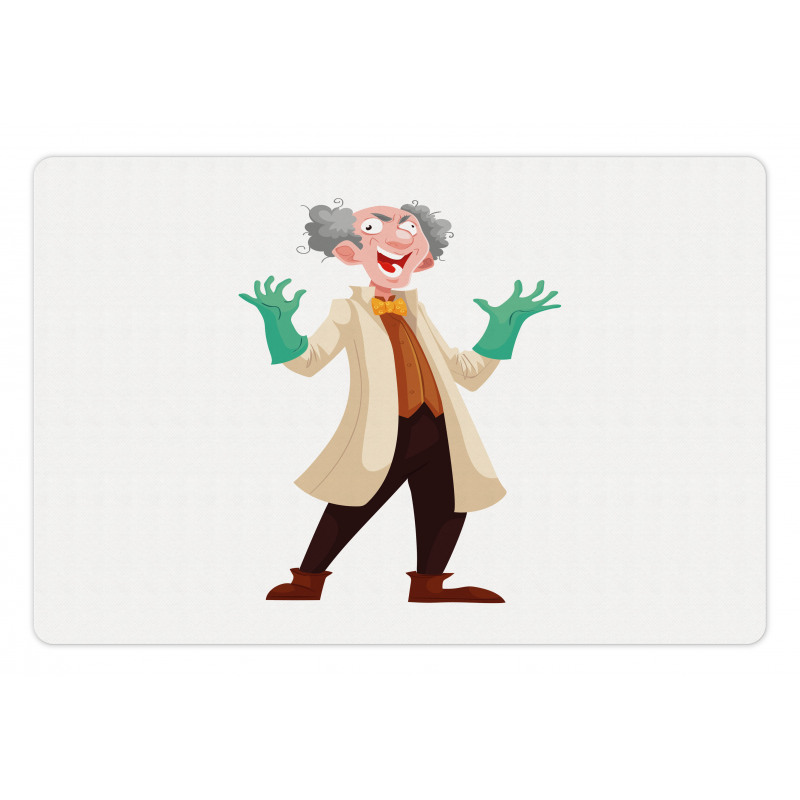 Cartoon Style Professor Pet Mat